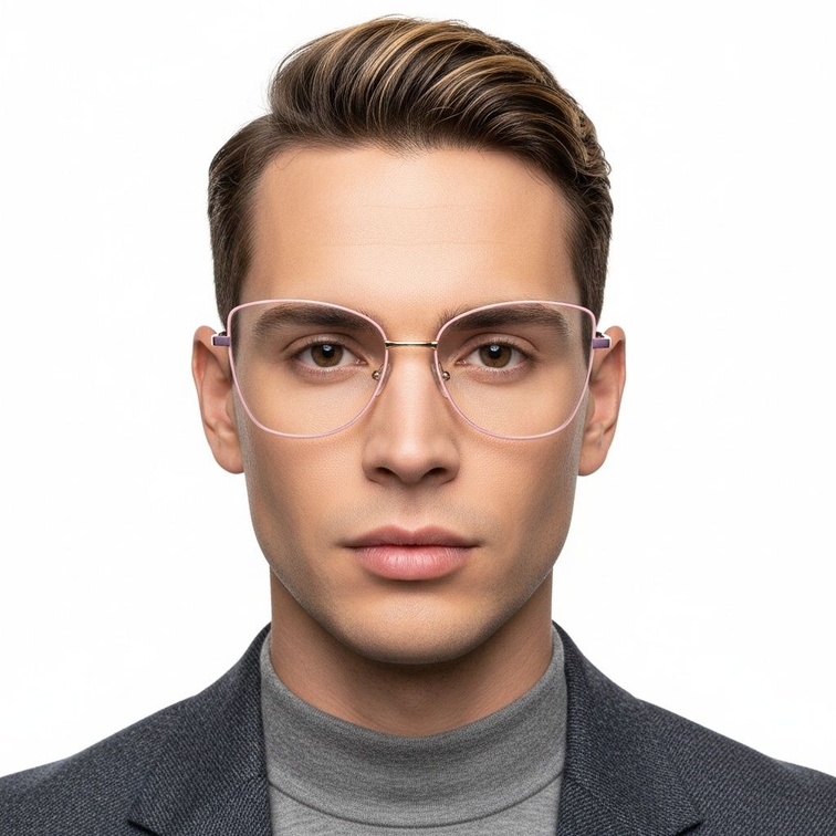 Butterfly Pink Metal Glasses #BS2425-0066