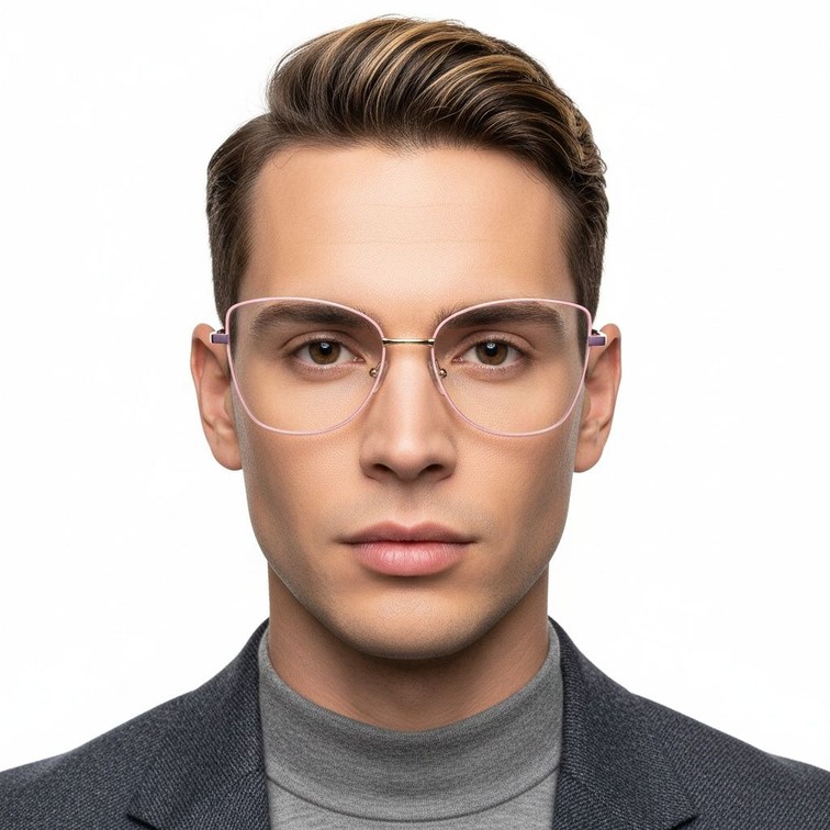 Butterfly Pink Metal Glasses #BS2425-0066