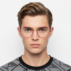 Butterfly Red Metal Glasses #BS2425-0069