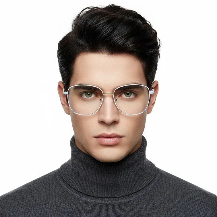 Gafas de metal azul mariposa #BS2425-0080