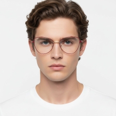 Gafas de metal rojo mariposa #BS2425-0083