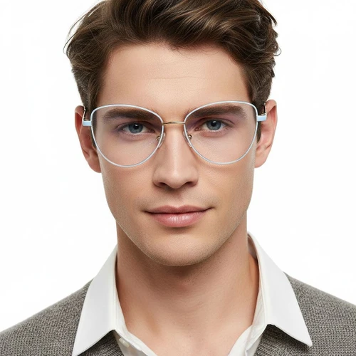 Butterfly Blue Metal Glasses #BS2425-0085