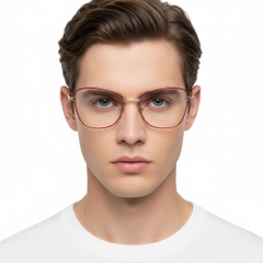 Gafas de metal rojo mariposa #BS2425-0089