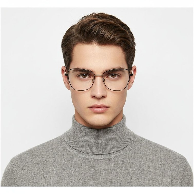 Lunettes papillon en métal noir #BS2425-0090
