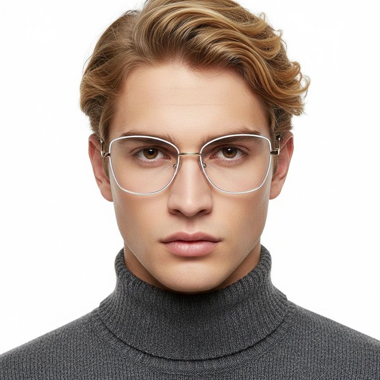 Gafas de metal azul mariposa #BS2425-0096