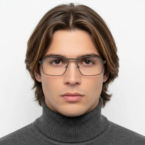 Lunettes aviateur en métal jaune #BS2425-0118
