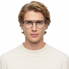 Aviator Red Metal Glasses #BS2425-0130