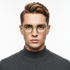 Geometric Green Metal Glasses #BS2425-0161