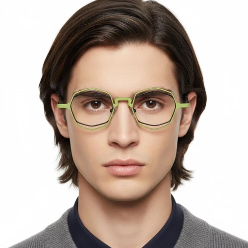 Geometric Green Metal Glasses #BS2425-0171