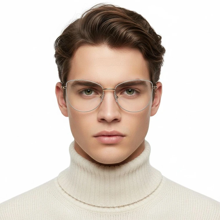 Butterfly Grey Metal Glasses #BS2425-0202
