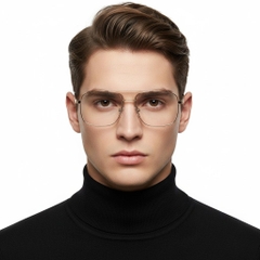 Pilotenbrille aus goldenem Metall #BS2425-0225