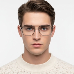 Aviator Black Metal Glasses #BS2425-0241