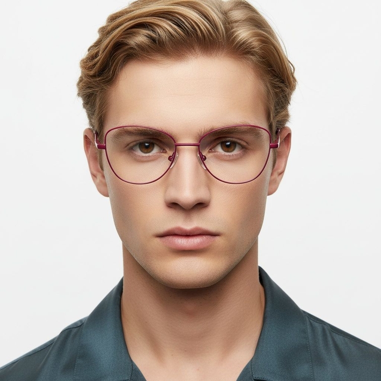 Butterfly Pink Metal Glasses #BS2425-0281