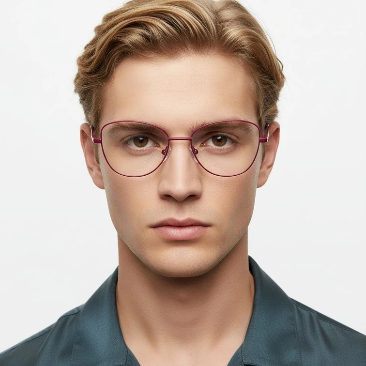 Butterfly Pink Metal Glasses #BS2425-0281