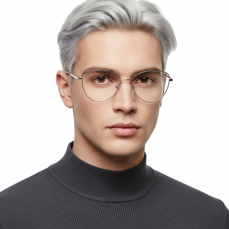 Butterfly White Metal Glasses #BS2425-0285