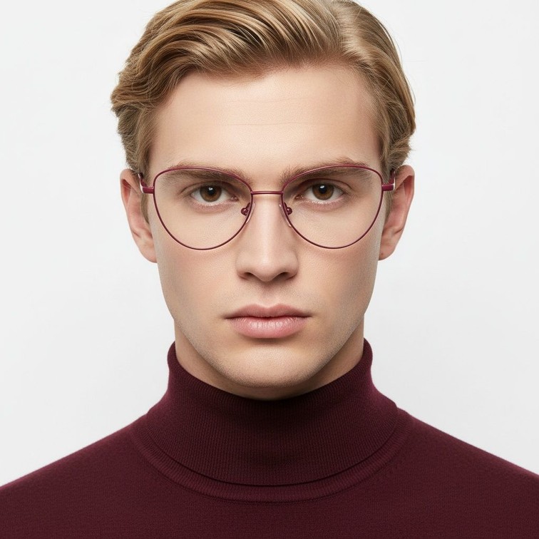 Butterfly Pink Metal Glasses #BS2425-0287