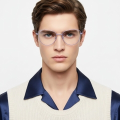 Gafas de metal morado con forma de mariposa #BS2425-0290