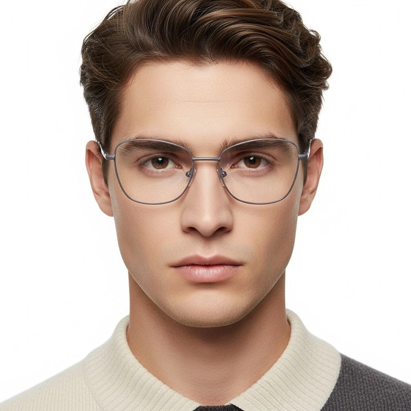 Gafas de metal morado con forma de mariposa #BS2425-0305