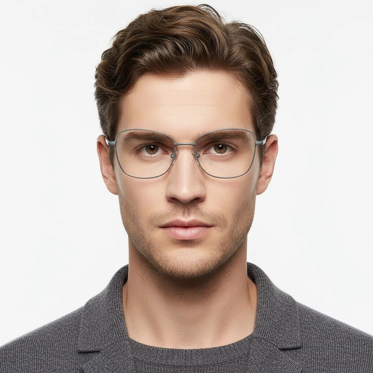 Schmetterlingsgraue Metallbrille #BS2425-0307