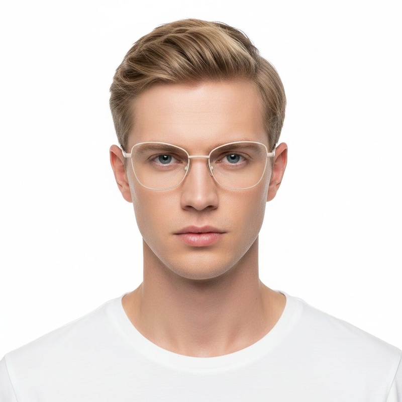 Schmetterlingsbrille aus braunem Metall #BS2425-0308