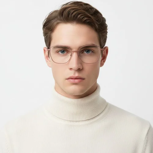 Lunettes papillon en métal rose #BS2425-0316