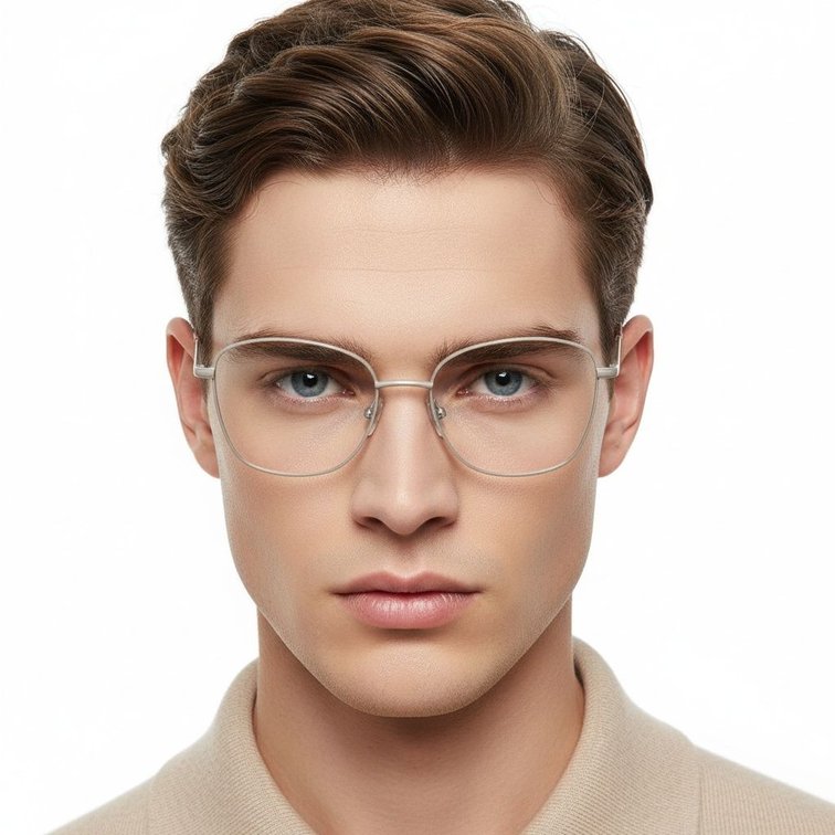 Gafas de metal marrón con forma de mariposa #BS2425-0319