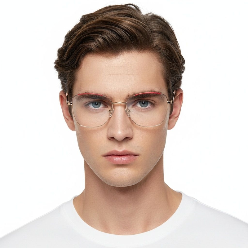 Butterfly Red Metal Glasses #BS2425-0352