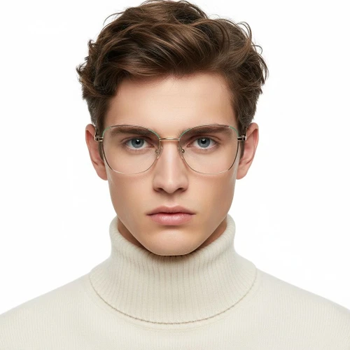 Schmetterlingsgrüne Metallbrille #BS2425-0356