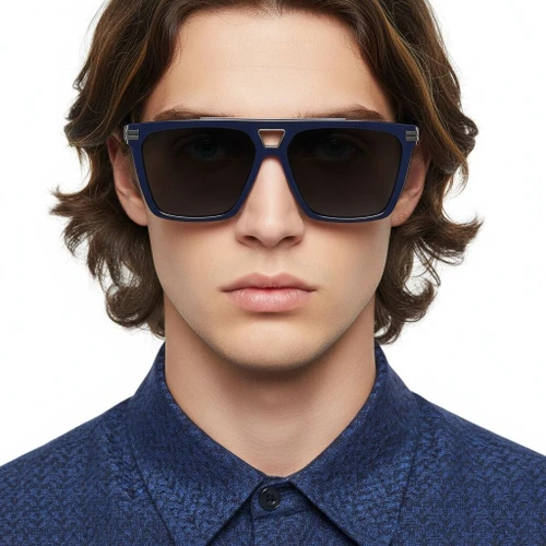 Aviator Blue Plastic Sunglasses #BS2503-0076