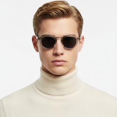 Oval Grey Plastic Sunglasses #BS2503-0097