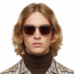 Oval Grey Plastic Sunglasses #BS2503-0099