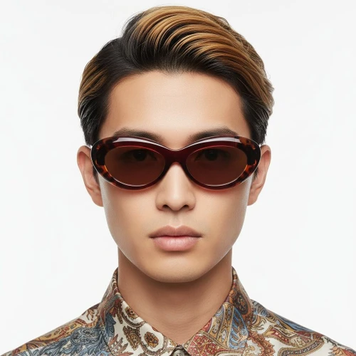 Butterfly Red Acetate Sunglasses #BS2607-0071