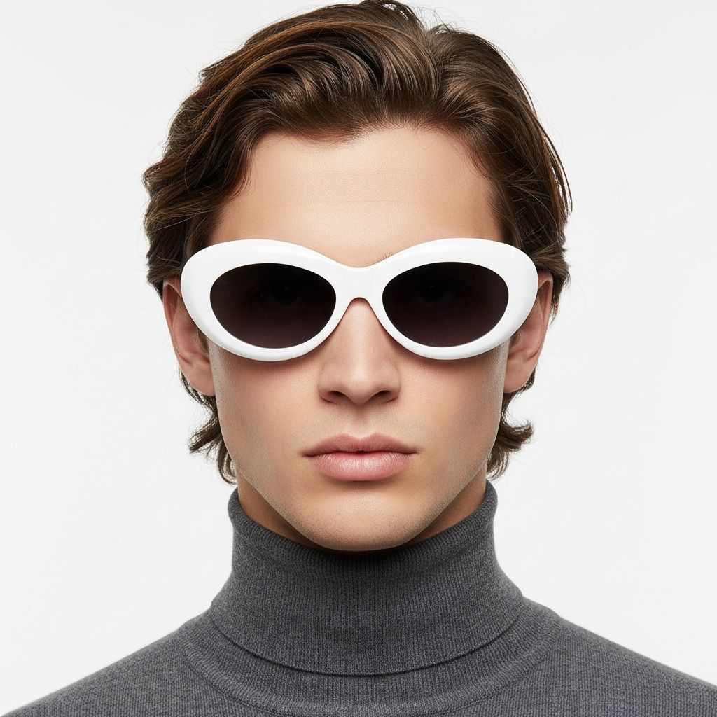 Schmetterlings-Creme-Acetat-Sonnenbrille #BS2607-0072