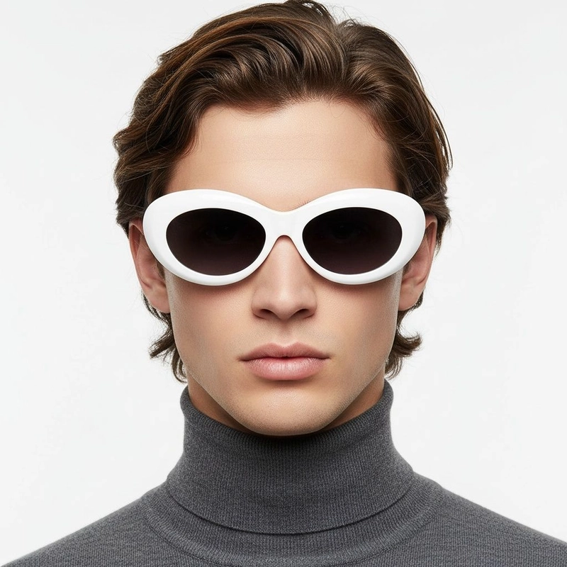 Schmetterlings-Creme-Acetat-Sonnenbrille #BS2607-0072