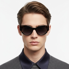 Vlinderzwarte acetaat zonnebril #BS2607-0078