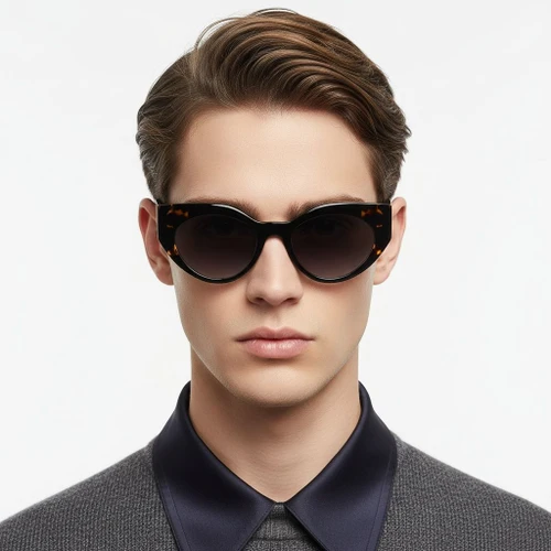 Butterfly Black Acetate Sunglasses #BS2607-0078