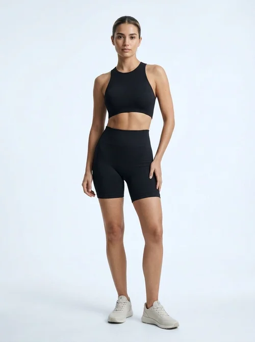 Figurformendes, hochtailliertes, schnelltrocknendes Sportbekleidungsset für Damen