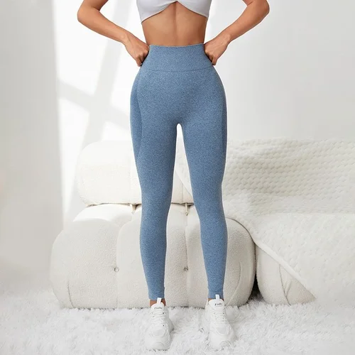 Leggings da yoga a vita alta, snellenti e ad asciugatura rapida, per donna, con un effetto push-up e sensuale sui glutei.