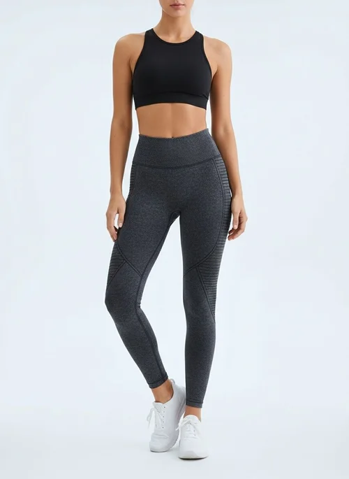 Leggings snellenti a vita alta da donna con effetto push-up a forma di S sui fianchi