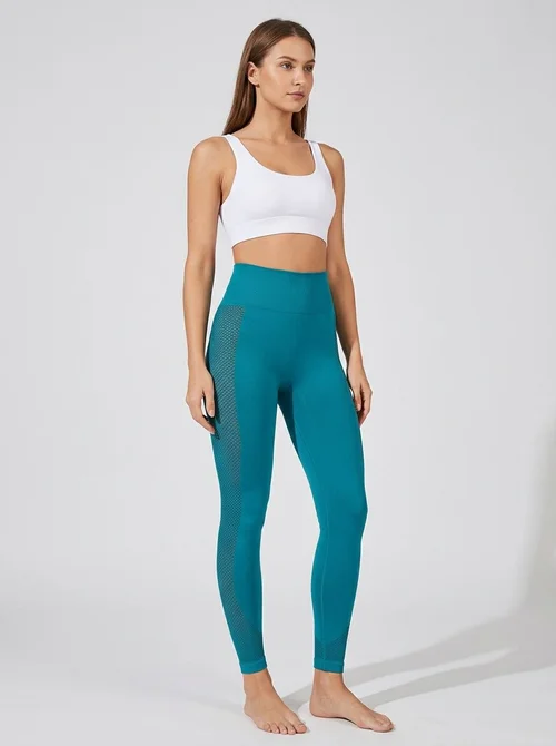 Leggings snellenti a vita alta da donna con effetto push-up a forma di S.