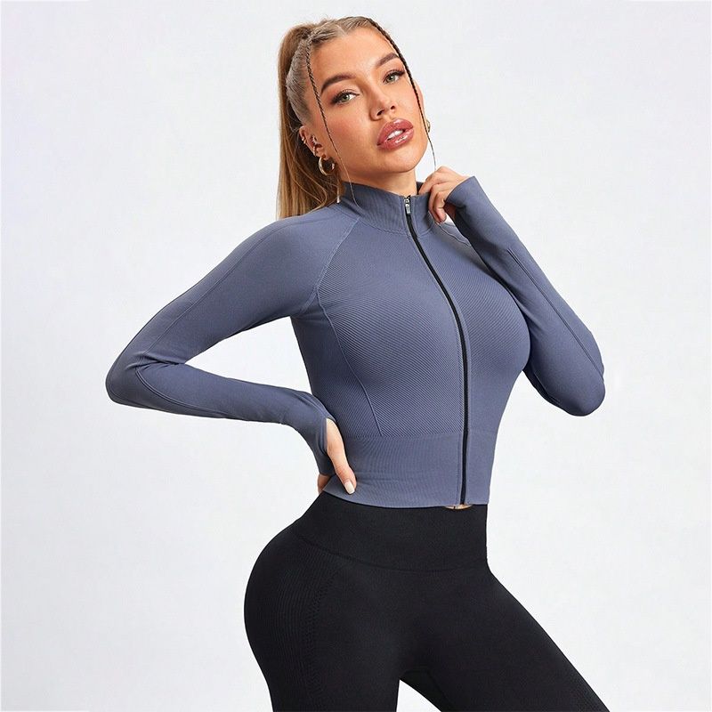 Slim Fit Quick-Dry Running Jacket for Women with a Sexy Slimming Silhouette