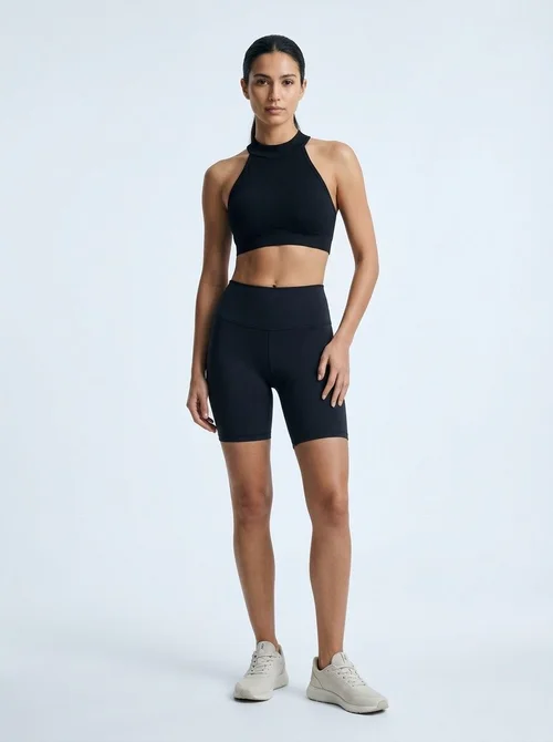 Sexy Open-Back Sports Bra for Women with a Slimming Fit and Shock-Absorbing Function