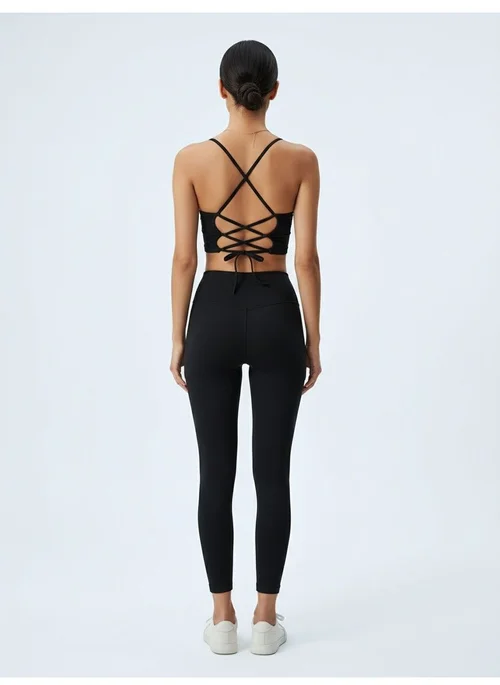 Shock-Absorbing Sexy Slimming Fitness Tank Top for Women with a Detachable Bra