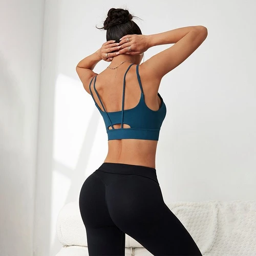 Shock-Absorbing Sexy Butterfly Backless Sports Bra for Women with a Slimming Fit