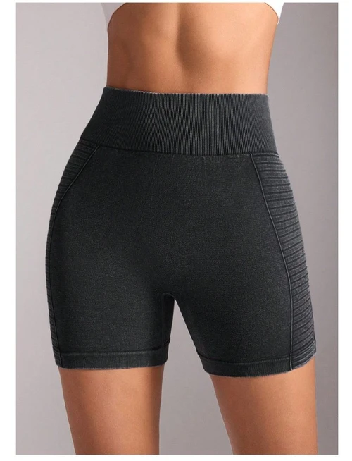 Yoga shorts met hoge taille en een afslankende S-vormige pasvorm voor dames