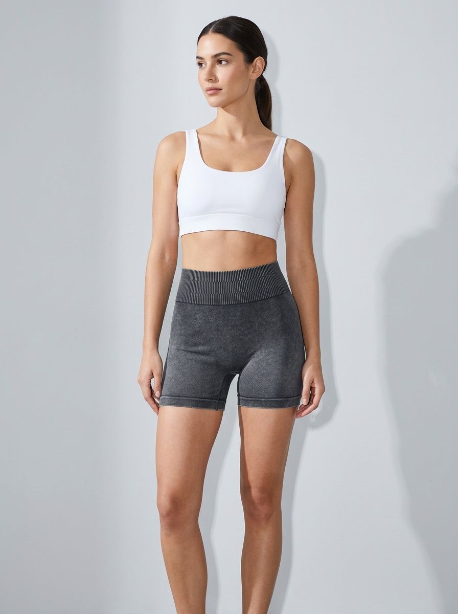 High-Waisted Slimming Yoga Shorts for Women with Peach-Lift and Tummy Control Effect
