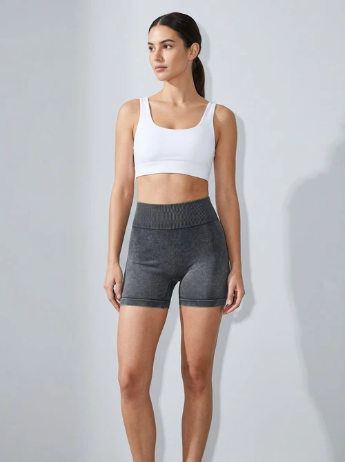 High-Waisted Slimming Yoga Shorts for Women with Peach-Lift and Tummy Control Effect
