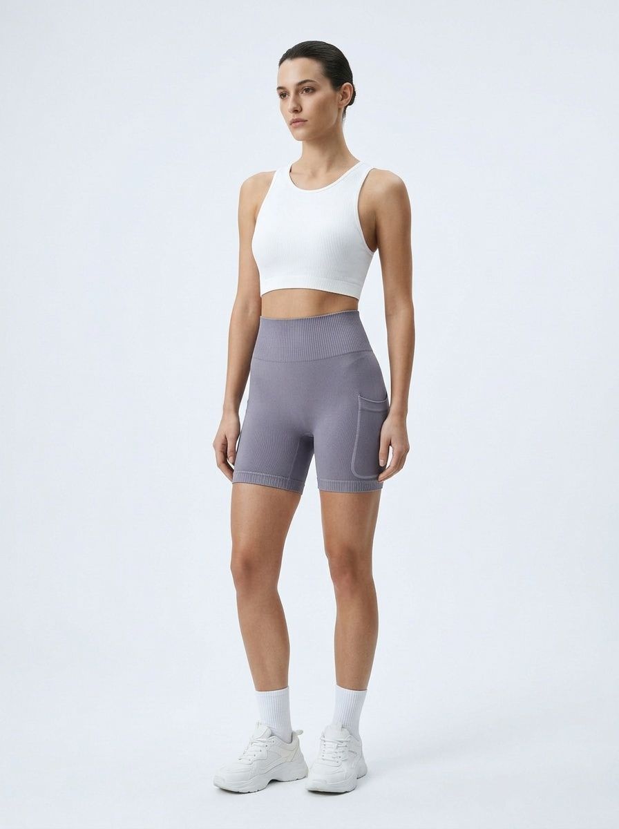 High-Waisted Quick-Drying Yoga Shorts for Women with Slimming S-Shape Butt-Lifting Fit