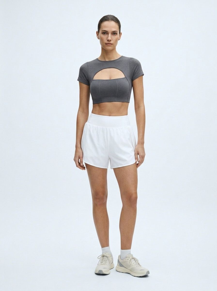 Slimming Sexy Backless Quick-Dry Sports T-Shirt for Women with Shock-Absorbing Support