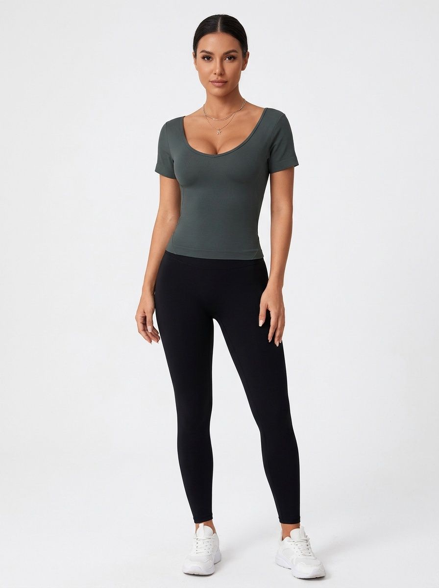 Slimming Ultra-Thin Breathable Women's T-Shirt for Summer Fitness and Casual Sports